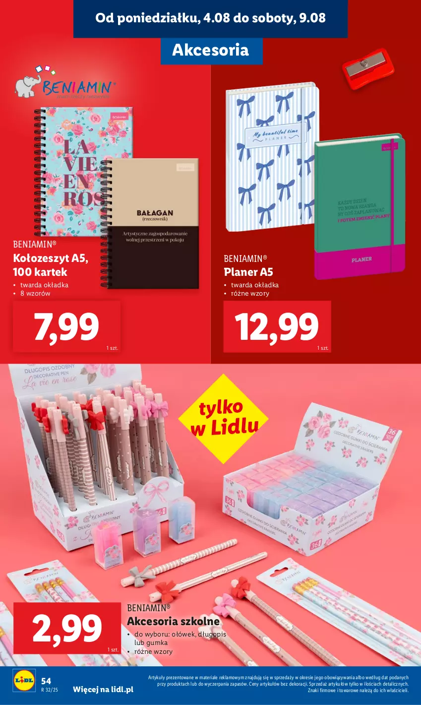 Gazetka promocyjna Lidl - KATALOG GOTOWI DO SZKOŁY - ważna 21.07 do 30.08.2025 - strona 56 - produkty: Długopis