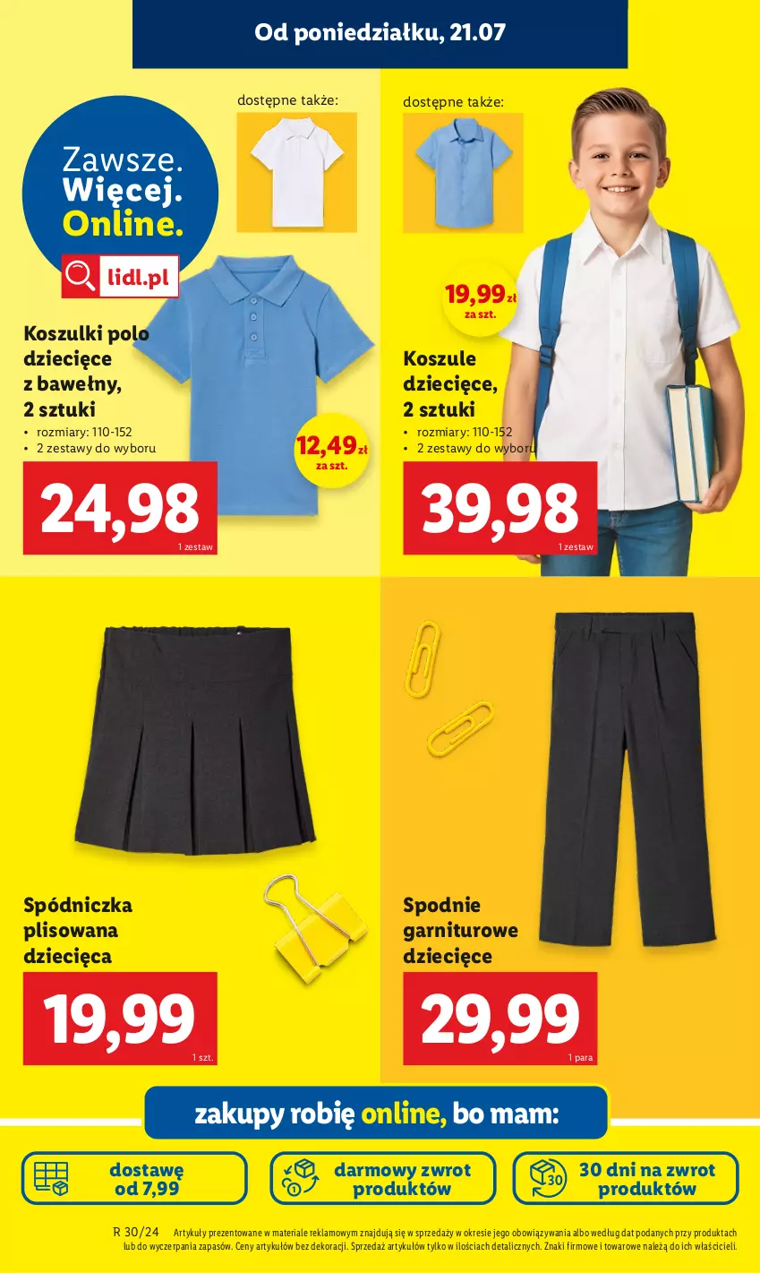 Gazetka promocyjna Lidl - KATALOG GOTOWI DO SZKOŁY - ważna 21.07 do 30.08.2025 - strona 66 - produkty: Dzieci, Kosz, Spodnie