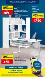 Gazetka promocyjna Lidl - KATALOG GOTOWI DO SZKOŁY - Gazetka - ważna od 30.08 do 30.08.2025 - strona 65 - produkty: Top, Sok, Ivar, Biurko, Regał, Zegar, Dzieci, Lampa biurkowa, Lampa