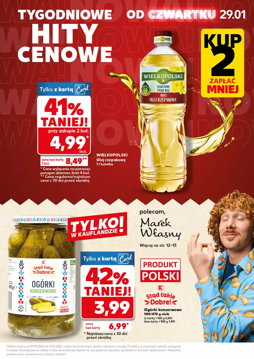 Gazetka promocyjna Kaufland - Mocny Start - ważna 02.02 do 04.02.2026 - strona 5 - produkty: Ogórki konserwowe, Olej, Olej rzepakowy, Por, Ser