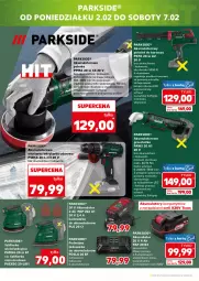 Gazetka promocyjna Kaufland - Mocny Start - Gazetka - ważna od 04.02 do 04.02.2026 - strona 28 - produkty: Parkside, Lampa robocza LED, Top, Ser, PSB, Tusz, Warka, Tarka, Wkręt, Wkrętarka, Pistolet, Szlifierka, Lampa, Akumulator, LG, Fa