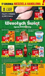 Gazetka promocyjna Delikatesy Centrum - Dyskontowe ceny w Delikatesach Centrum - Gazetka - ważna od 26.12 do 26.12.2023 - strona 1 - produkty: Kurczak, Ser, Rum, Gra, Twaróg, Filet z piersi kurczaka, Coca-Cola, Napoje, Szynka, Mleko, Fa