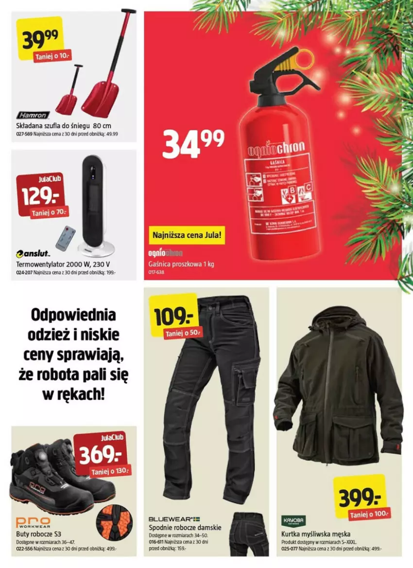 Gazetka promocyjna Jula - ważna 15.11 do 24.11.2024 - strona 11 - produkty: Anslut, Buty, Buty robocze, Kurtka, Robot, Spodnie, Termowentylator