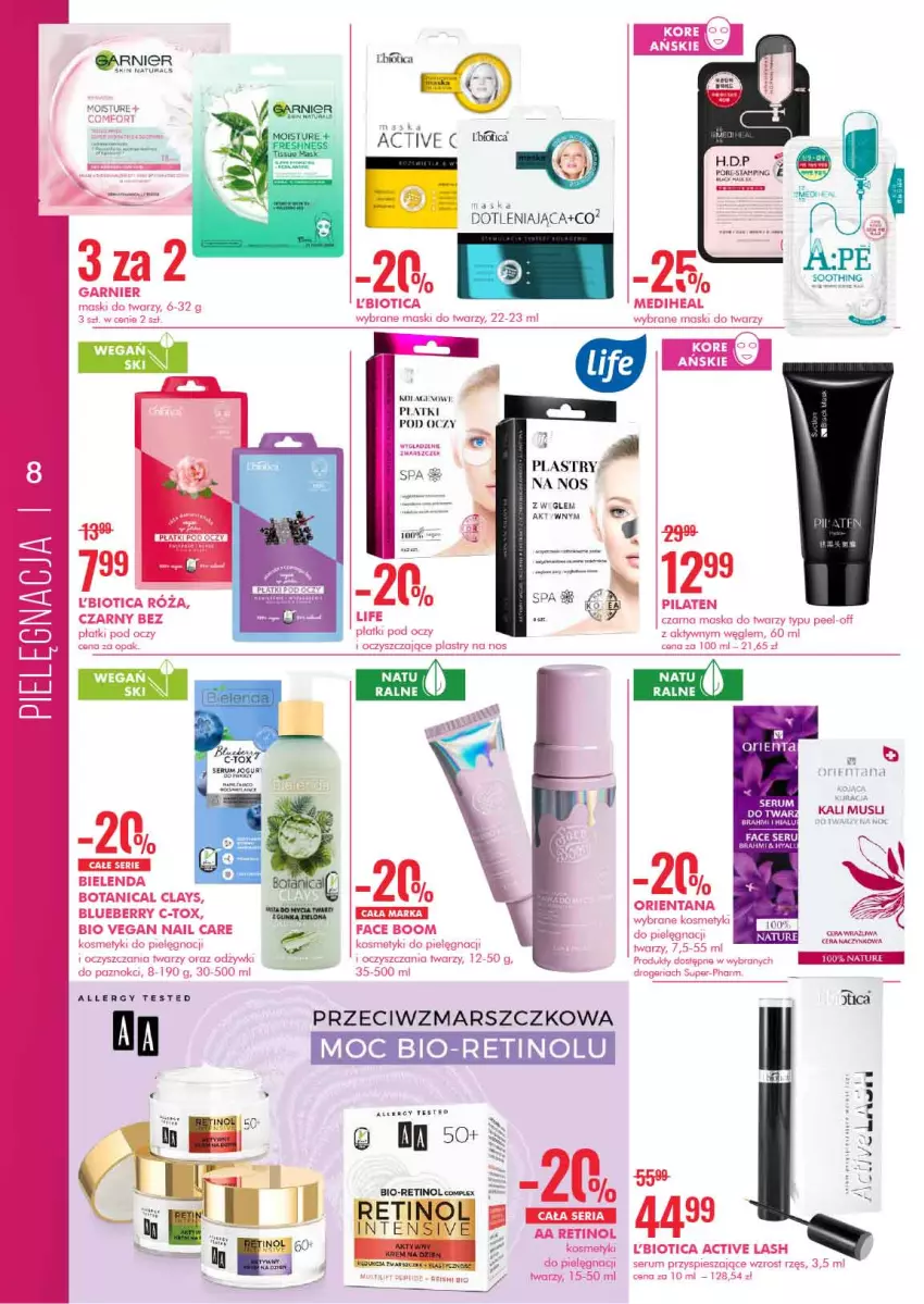 Gazetka promocyjna Super Pharm - Best Sellery - ważna 07.03 do 18.03.2021 - strona 8 - produkty: Fa, Garnier, Kosmetyki do pielęgnacji, Mars, Maska, Maska do twarzy, Mus, Por, Rum, Ser, Serum