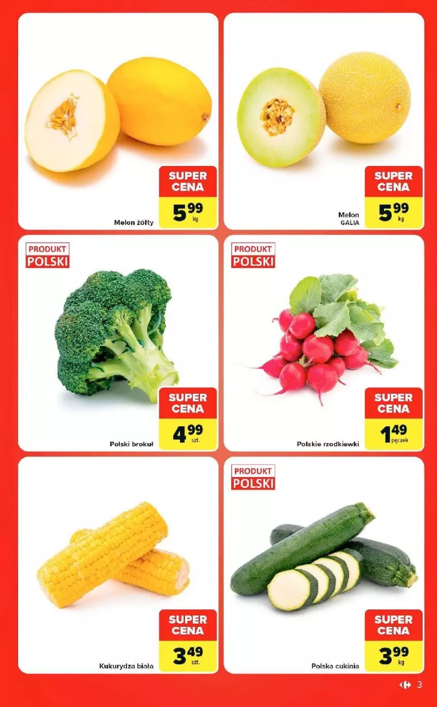 Gazetka promocyjna Carrefour - Gazetka Market w SUMIE ekspresowe zakupy - ważna 08.09 do 14.09.2026 - strona 3 - produkty: Kukurydza, Melon