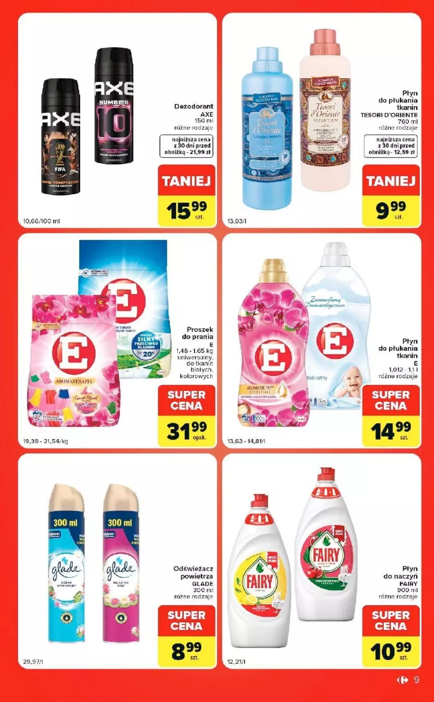 Gazetka promocyjna Carrefour - Gazetka Market w SUMIE ekspresowe zakupy - ważna 08.09 do 14.09.2026 - strona 9 - produkty: Dezodorant, Fa, Fairy, LG, Płyn do płukania