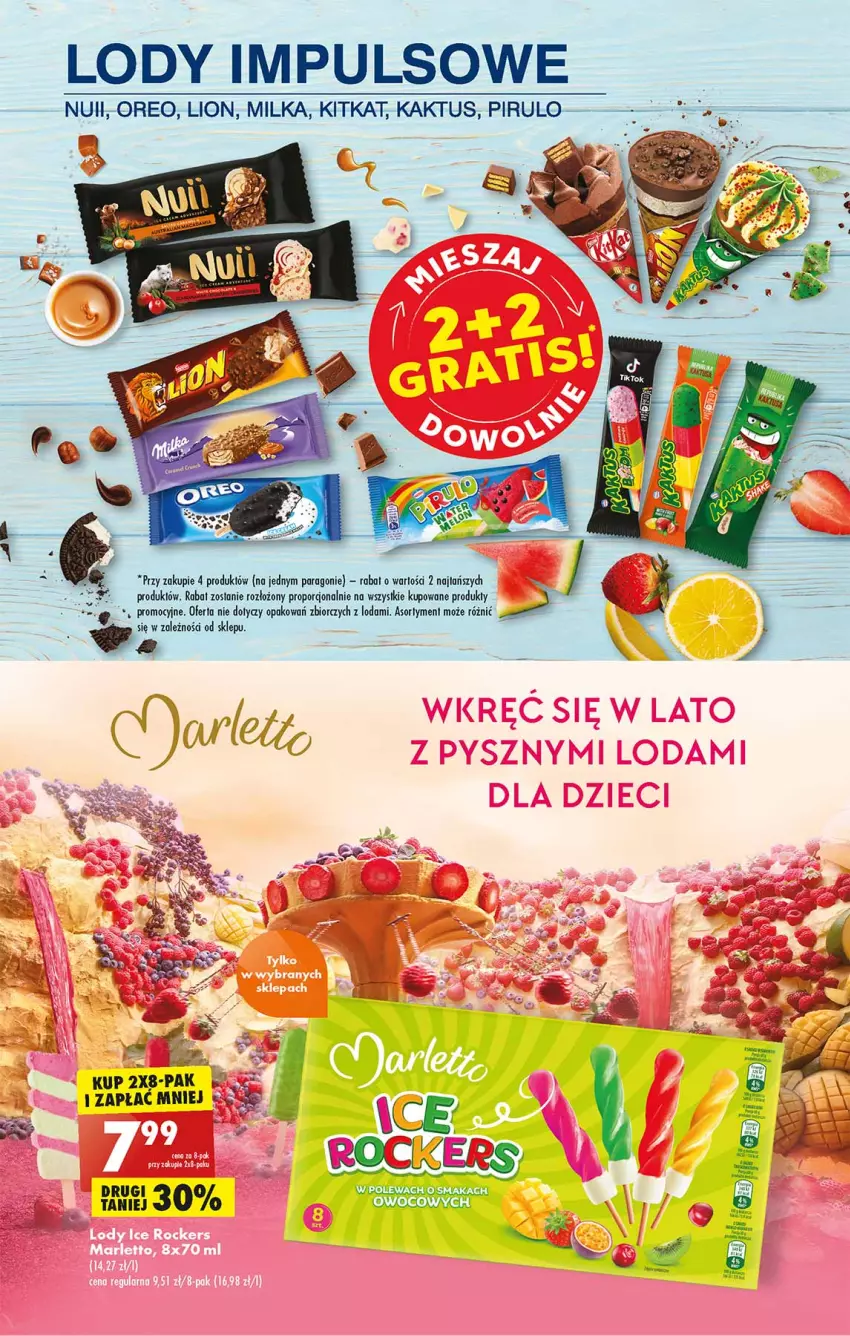 Gazetka promocyjna Biedronka - W tym tygodniu  PN - ważna 01.08 do 06.08.2022 - strona 27 - produkty: Fa, Kaktus, Lion, Lody, Milka, Oreo, Por