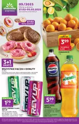 Gazetka promocyjna Stokrotka - Stokrotka Express - Gazetka - ważna od 05.03 do 05.03.2025 - strona 1 - produkty: Sok, Por, Gra, Mirinda, Pomarańcze, Pepsi, Nuty, Donut, Napój, Fa