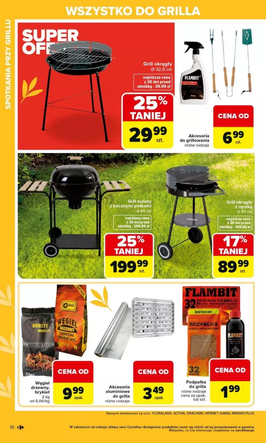 Gazetka promocyjna Carrefour - Gazetka Ogród, gdzie kwitnie życie - ważna 07.04 do 02.05.2026 - strona 16 - produkty: Fa, Flora, Grill, Węgiel drzewny