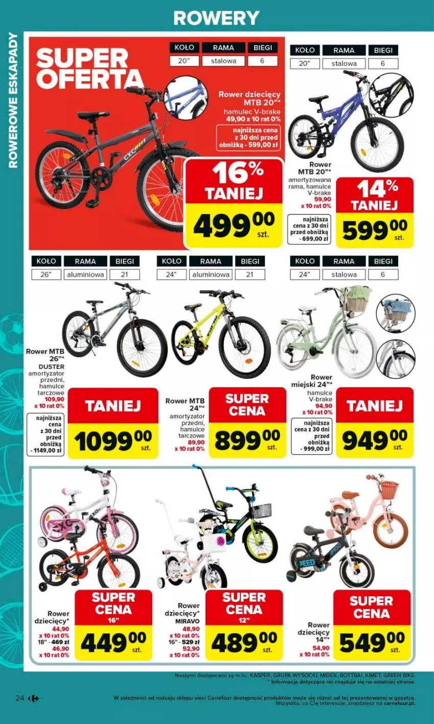 Gazetka promocyjna Carrefour - Gazetka Ogród, gdzie kwitnie życie - ważna 07.04 do 02.05.2026 - strona 24 - produkty: Dzieci, Rama, Rower