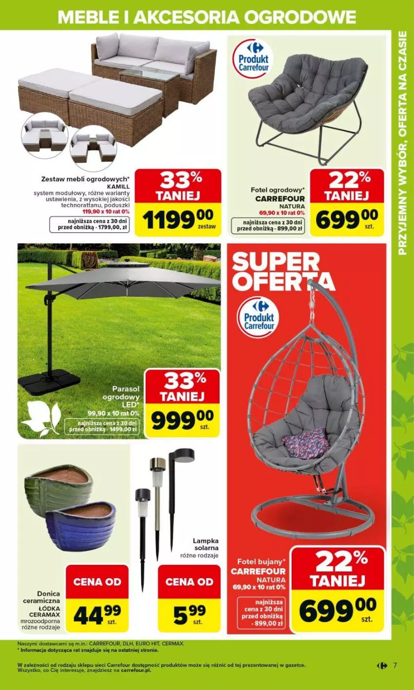 Gazetka promocyjna Carrefour - Gazetka Ogród, gdzie kwitnie życie - ważna 07.04 do 02.05.2026 - strona 7 - produkty: Fotel, Kamill, Por, Rama