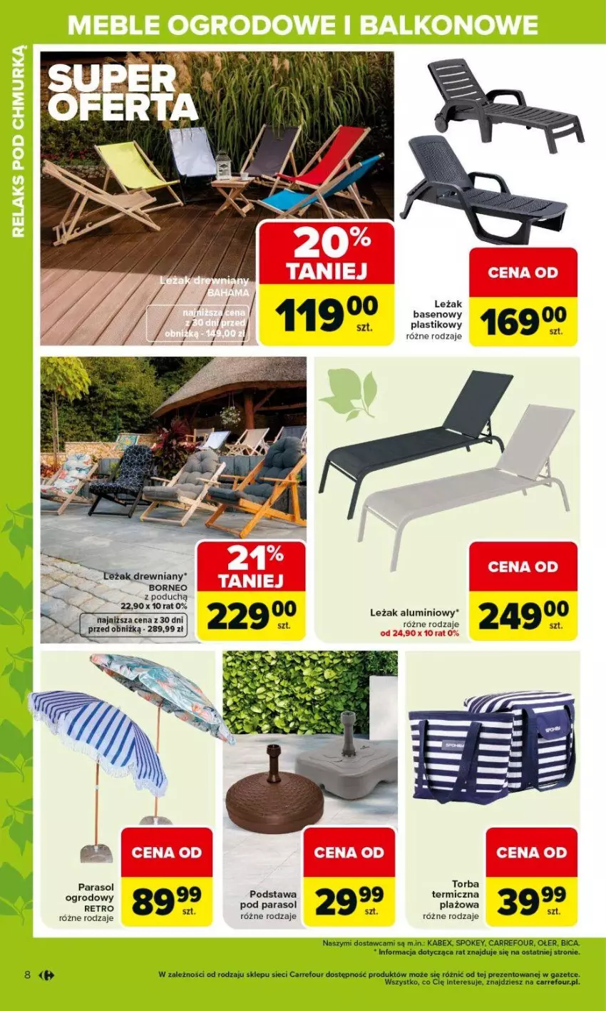 Gazetka promocyjna Carrefour - Gazetka Ogród, gdzie kwitnie życie - ważna 07.04 do 02.05.2026 - strona 8 - produkty: Parasol, Torba