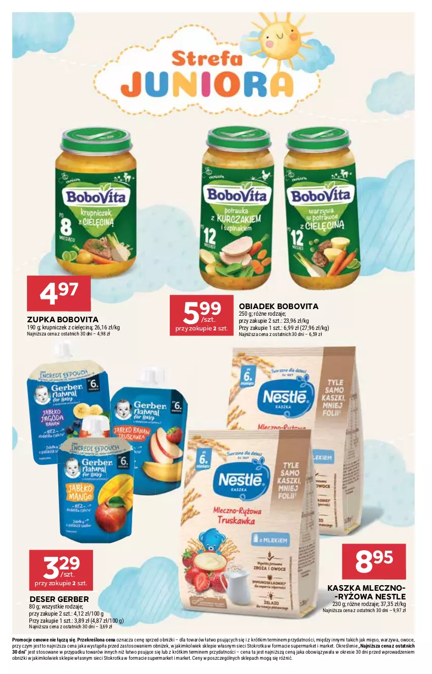 Gazetka promocyjna Stokrotka - Market - ważna 18.12 do 21.12.2025 - strona 30 - produkty: BoboVita, Deser, Gerber, Mięso, Owoce, Ryż, Ser, Warzywa