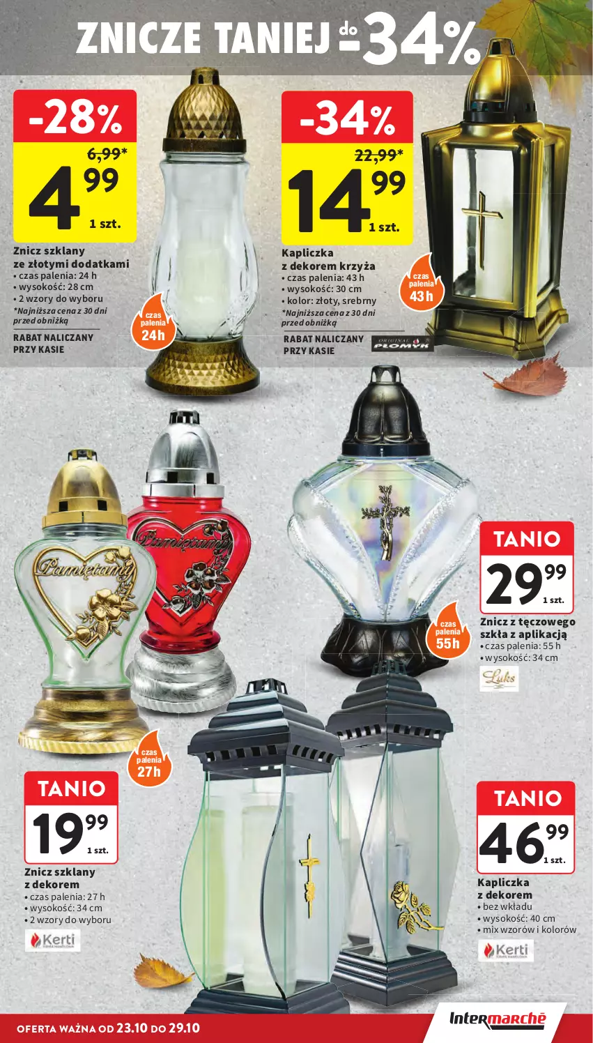 Gazetka promocyjna Intermarche - Gazetka promocyjna - ważna 23.10 do 29.10.2025 - strona 3 - produkty: Sok, Znicz