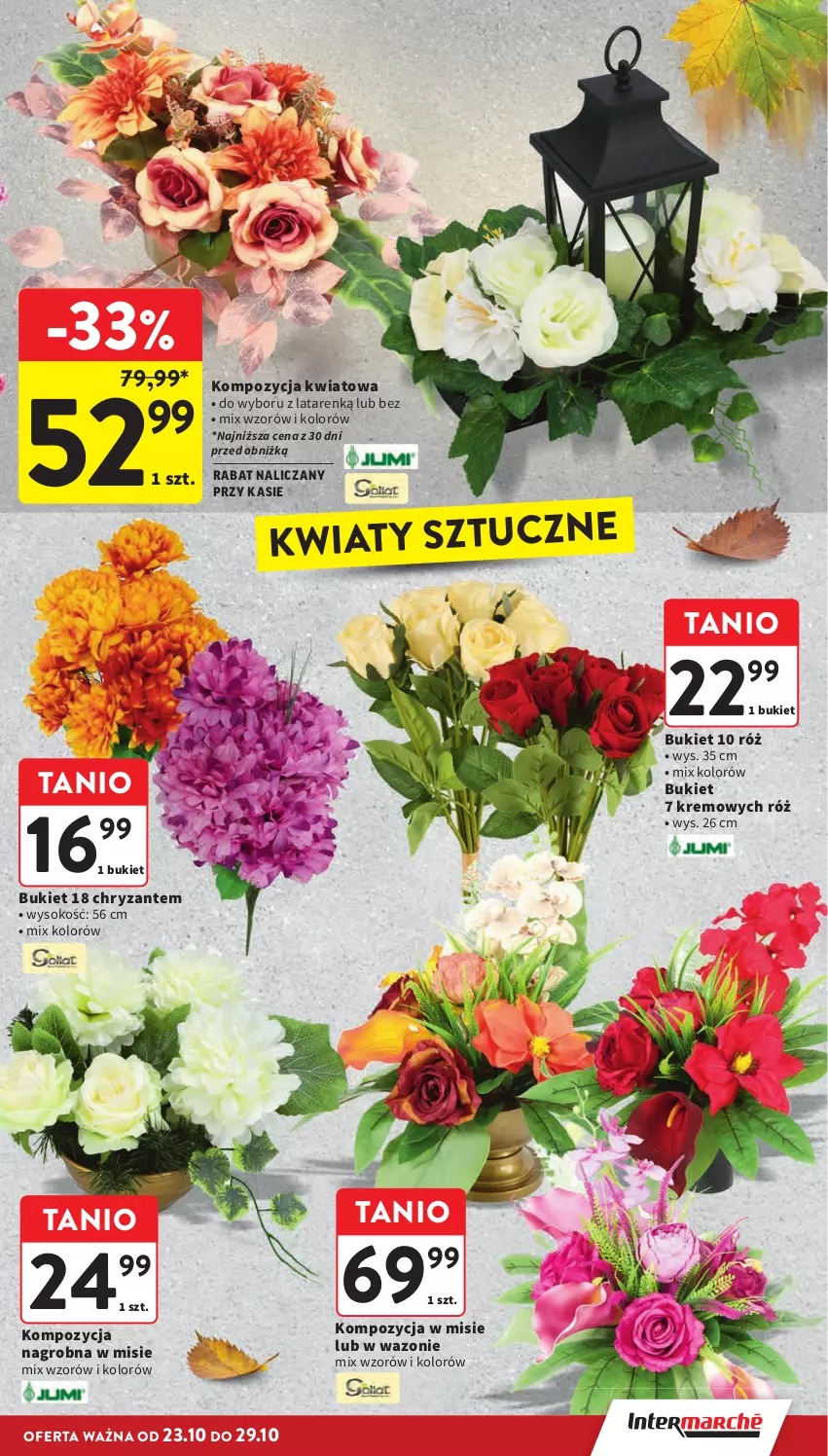Gazetka promocyjna Intermarche - Gazetka promocyjna - ważna 23.10 do 29.10.2025 - strona 5 - produkty: Bukiet, Sok, Wazon