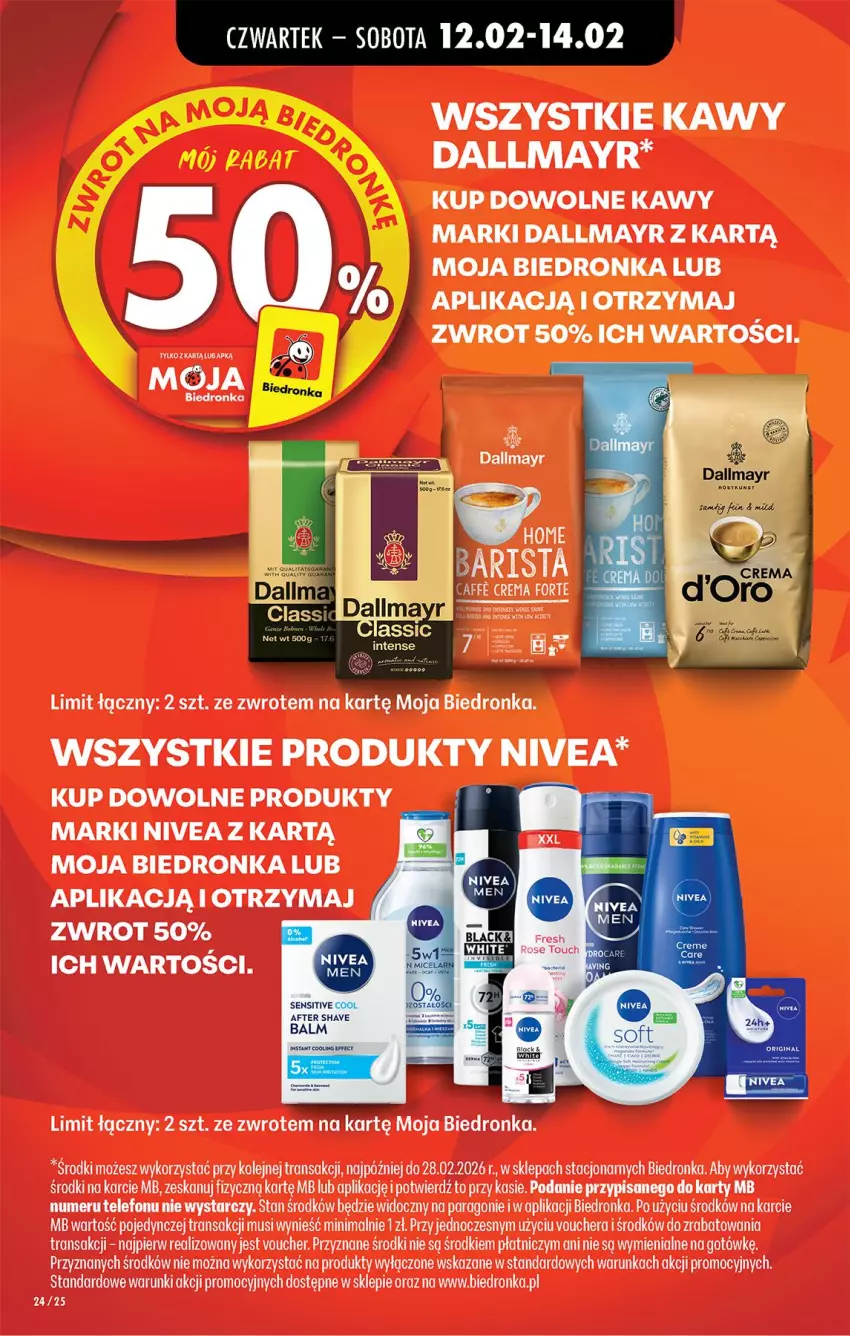 Gazetka promocyjna Biedronka - Gazetka - ważna 12.02 do 19.02.2026 - strona 30 - produkty: Dallmayr, Fa, Mus, Nivea, Olej, Telefon, Tran