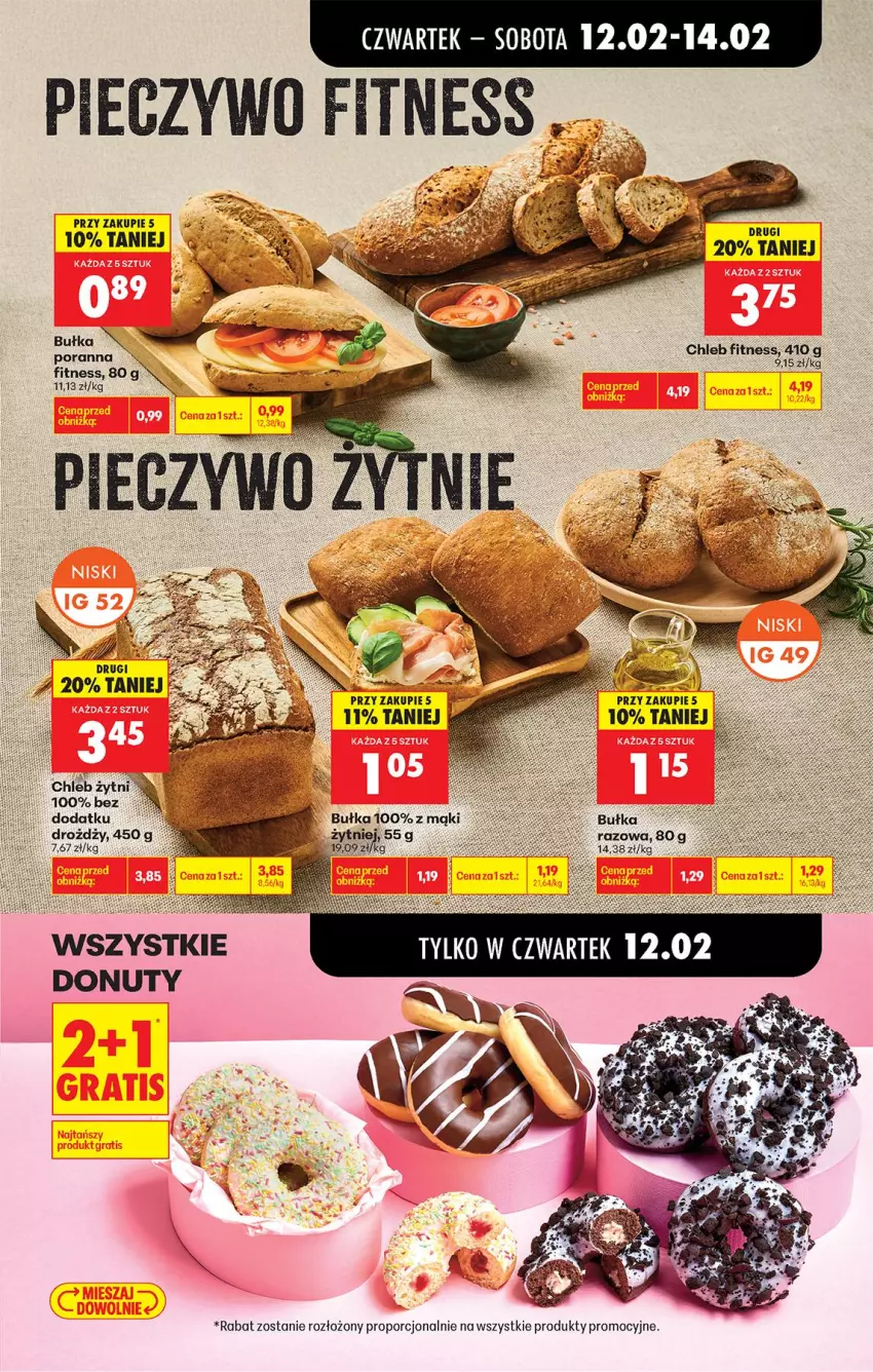 Gazetka promocyjna Biedronka - Gazetka - ważna 12.02 do 19.02.2026 - strona 47 - produkty: Chleb, Donut, Nuty, Por
