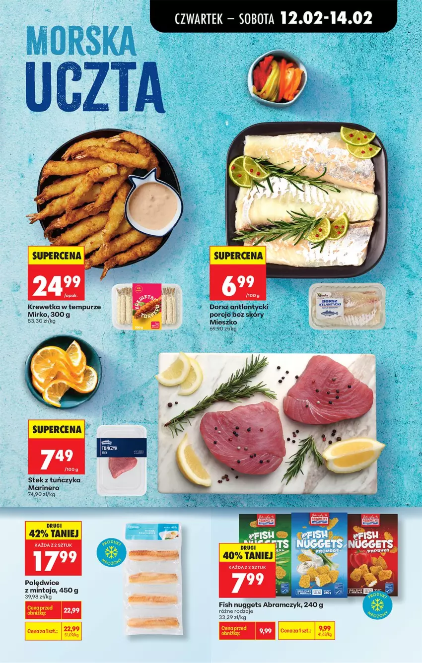 Gazetka promocyjna Biedronka - Gazetka - ważna 12.02 do 19.02.2026 - strona 51 - produkty: Dorsz, Mintaj, Por, Pur, Stek, Tuńczyk