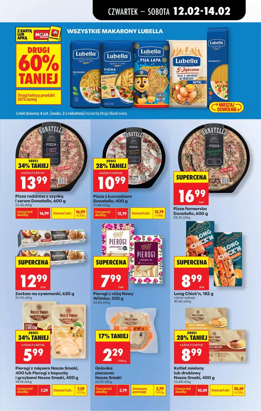 Gazetka promocyjna Biedronka - Gazetka - ważna 12.02 do 19.02.2026 - strona 55 - produkty: Bell, Fa, Kapustą, Kosz, Kotlet, Kurczak, Makaron, Piec, Pierogi, Pizza, Ser