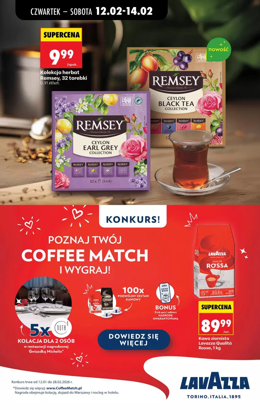 Gazetka promocyjna Biedronka - Gazetka - ważna 12.02 do 19.02.2026 - strona 58 - produkty: Earl Grey, Gra, Lavazza, Michelin