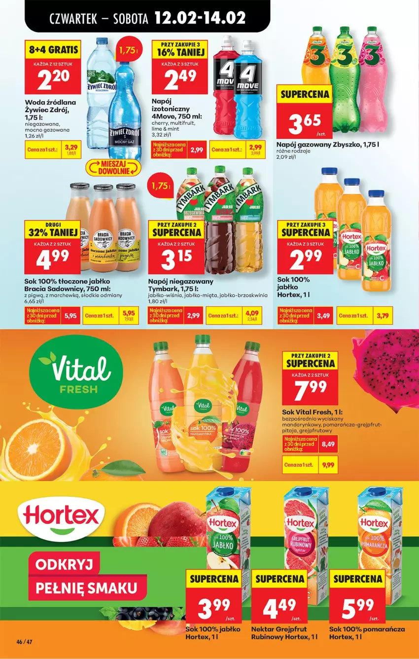 Gazetka promocyjna Biedronka - Gazetka - ważna 12.02 do 19.02.2026 - strona 64 - produkty: Gra, Grejpfrut, Hortex, LANA, Mięta, Napój, Napój gazowany, Napój niegazowany, Nektar, Rubin, Sok, Tymbark, Woda