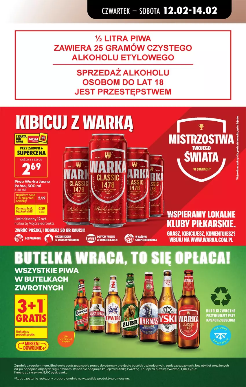Gazetka promocyjna Biedronka - Gazetka - ważna 12.02 do 19.02.2026 - strona 67 - produkty: BIC, Gra, Karp, Piwa, Piwo, Por, Warka
