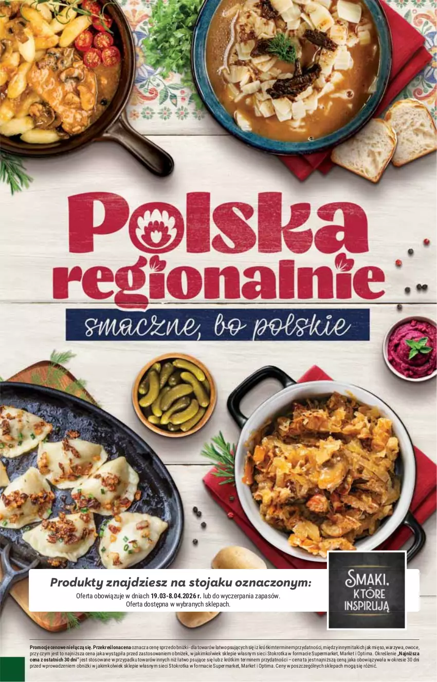 Gazetka promocyjna Stokrotka - Supermarket - ważna 02.04 do 08.04.2026 - strona 45 - produkty: Mięso, Optima, Owoce, Stojak, Warzywa