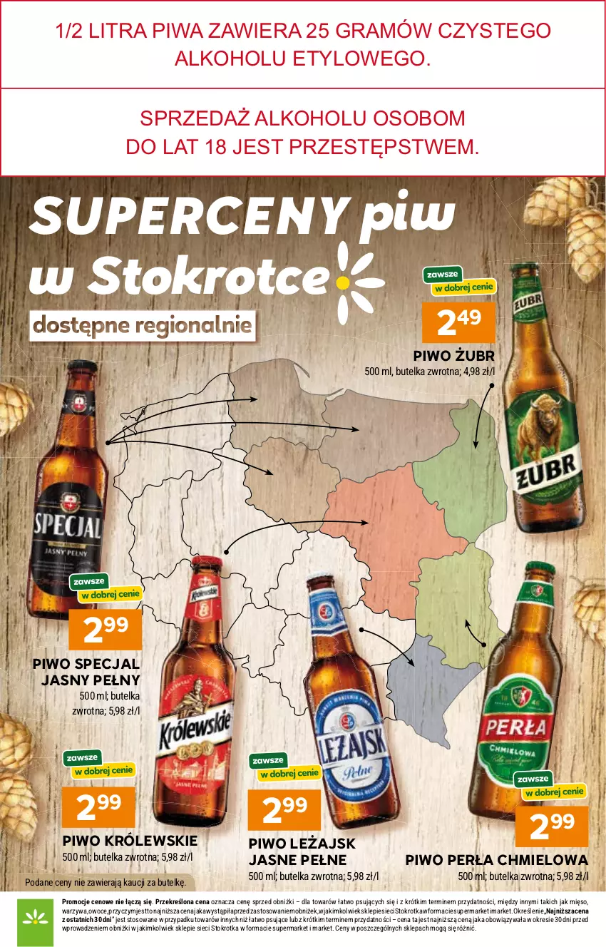 Gazetka promocyjna Stokrotka - Supermarket - ważna 02.04 do 08.04.2026 - strona 7 - produkty: Gra, Królewski, Mięso, Owoce, Perła, Piwa, Piwo, Warzywa