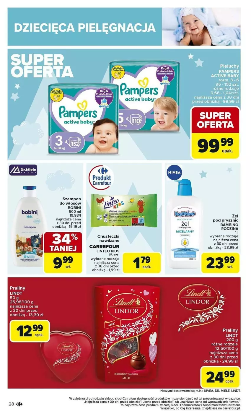 Gazetka promocyjna Carrefour - ważna 03.02 do 08.02.2025 - strona 21 - produkty: Lindt, Nivea, Praliny, Szampon