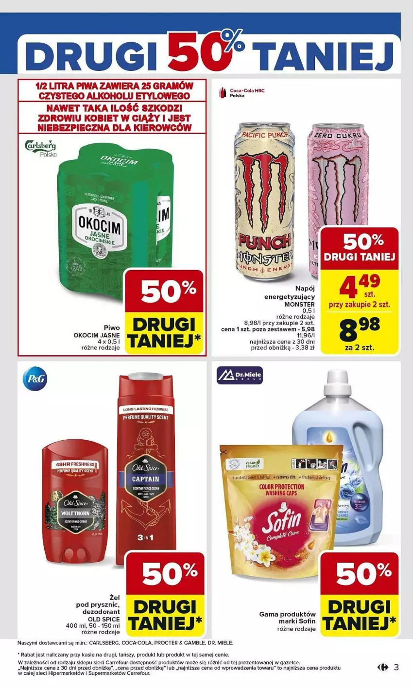 Gazetka promocyjna Carrefour - ważna 03.02 do 08.02.2025 - strona 23 - produkty: Carlsberg, Coca-Cola, Dezodorant, Fa, Gra, Koc, Napój, Okocim, Old Spice, Piec, Piwa, Piwo
