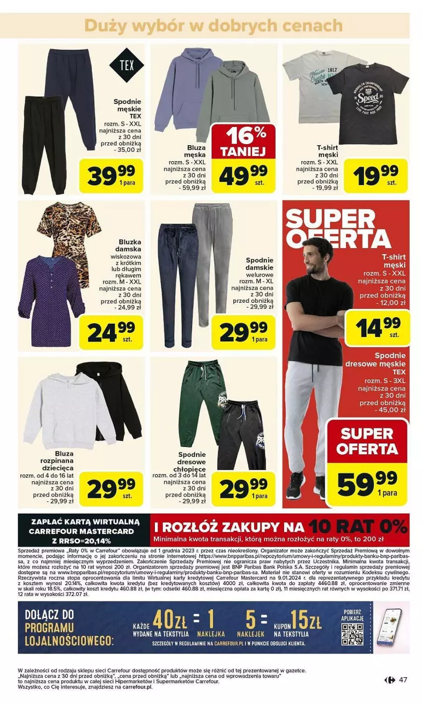 Gazetka promocyjna Carrefour - ważna 03.02 do 08.02.2025 - strona 42 - produkty: Bluza, Dres, Dzieci, Gra, Klej, Kosz, Sok, Spodnie, T-shirt, Top, Tran