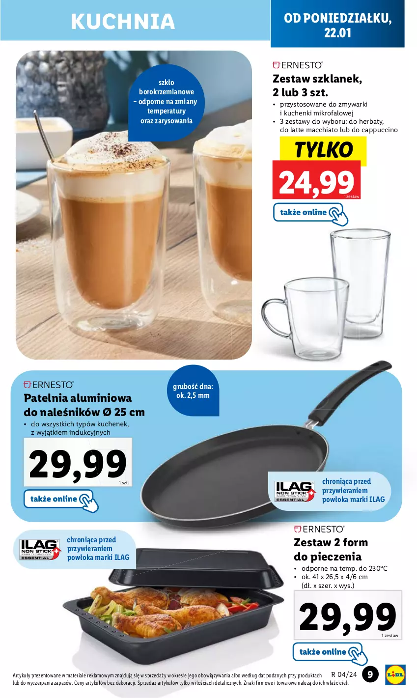 Gazetka promocyjna Lidl - GAZETKA - ważna 22.01 do 27.01.2024 - strona 11 - produkty: Cappuccino, Chia, Fa, Kuchenki mikrofalowe, Kuchnia, Patelnia, Piec, Por, Zmywarki