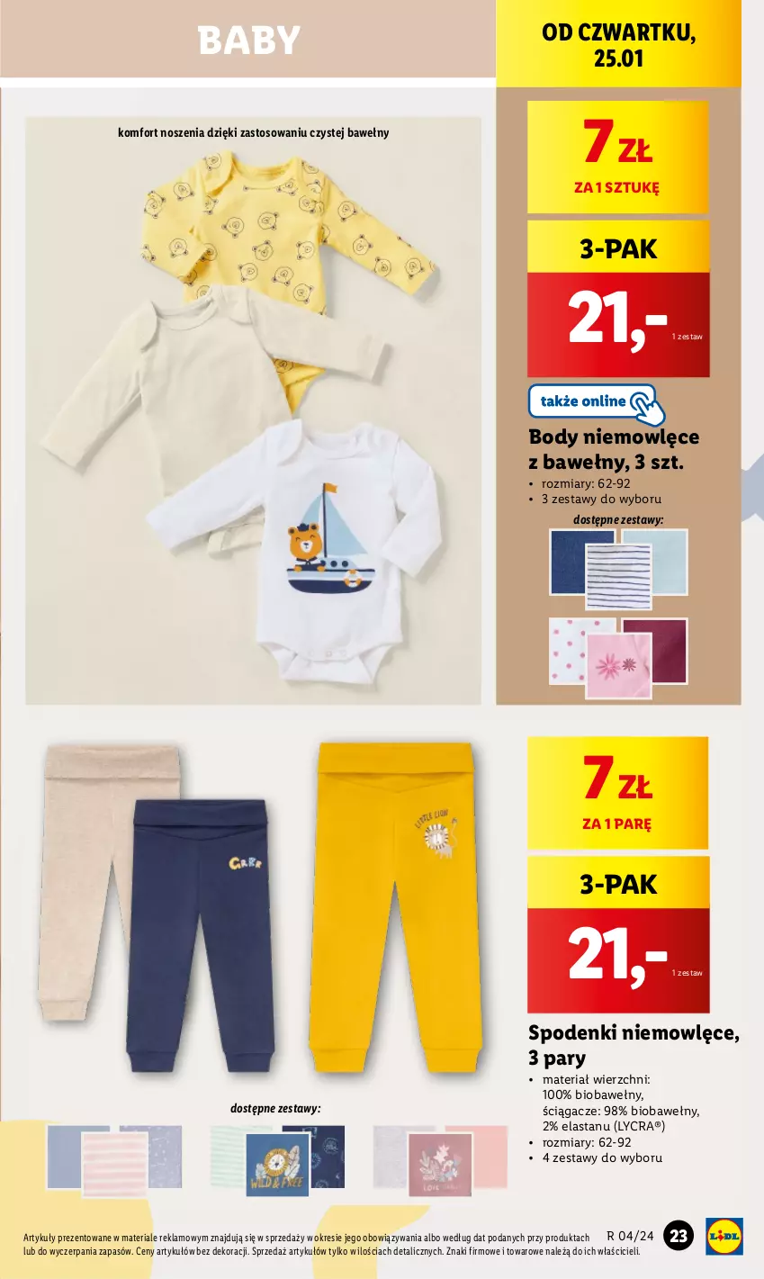 Gazetka promocyjna Lidl - GAZETKA - ważna 22.01 do 27.01.2024 - strona 25 - produkty: Body