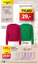 Gazetka promocyjna Lidl - GAZETKA - Gazetka - ważna od 27.01 do 27.01.2024 - strona 14 - produkty: Sweter, Koc, Karp, Skarpetki, Moda