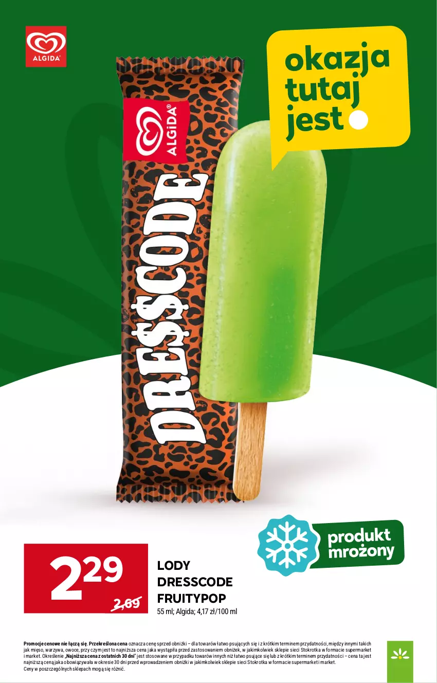 Gazetka promocyjna Stokrotka - Supermarket - ważna 05.06 do 11.06.2025 - strona 19 - produkty: Algida, Dres, LG, Lody, Mięso, Owoce, Warzywa