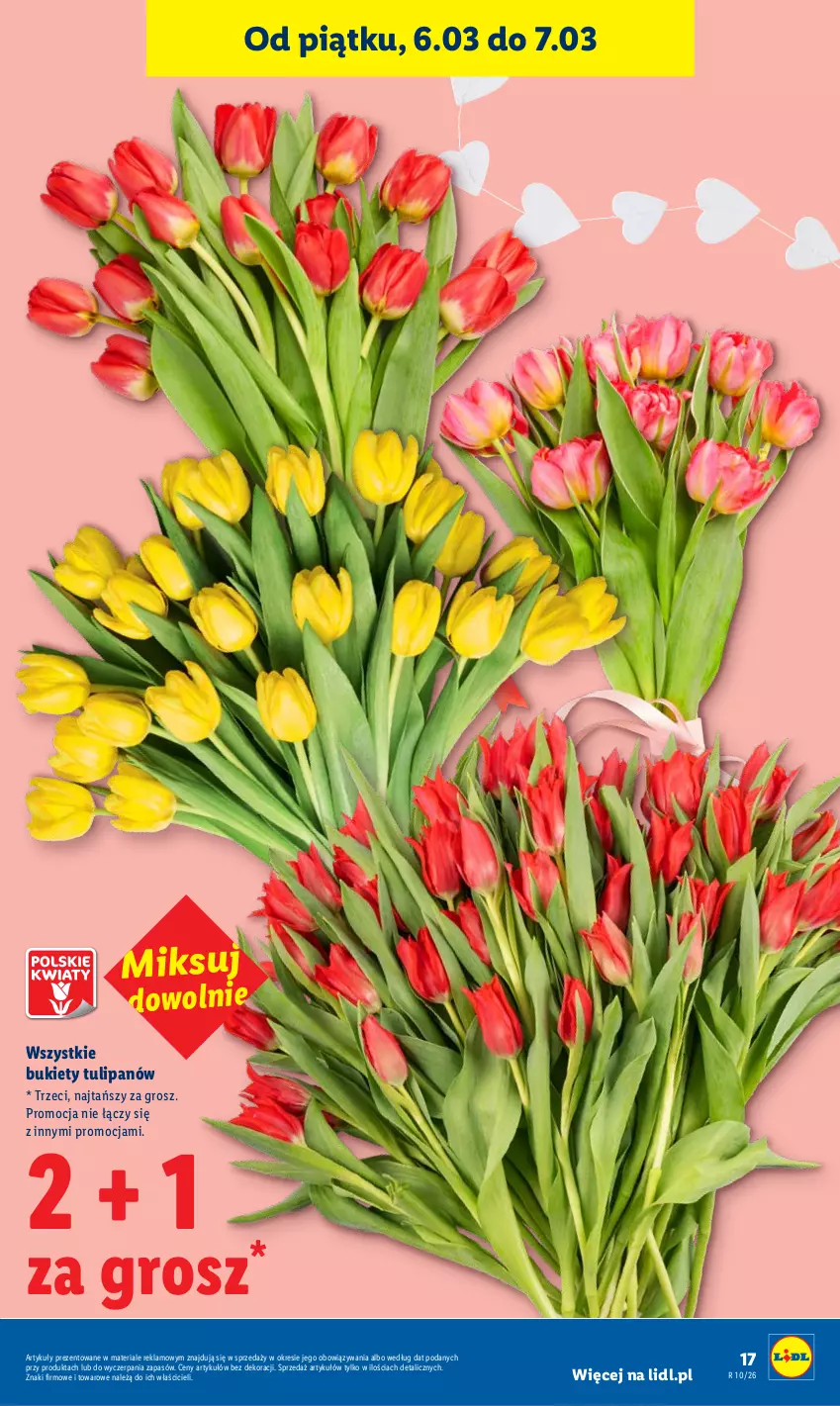 Gazetka promocyjna Lidl - GAZETKA - ważna 05.03 do 07.03.2026 - strona 17 - produkty: Bukiet, Tulipan