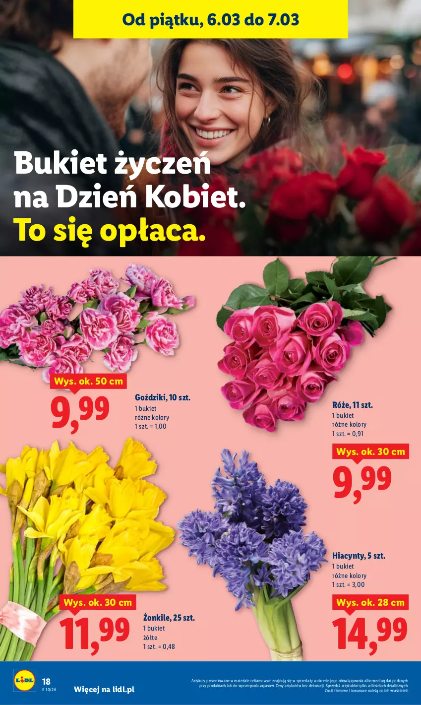 Gazetka promocyjna Lidl - GAZETKA - ważna 05.03 do 07.03.2026 - strona 18 - produkty: Bukiet, Hiacynt
