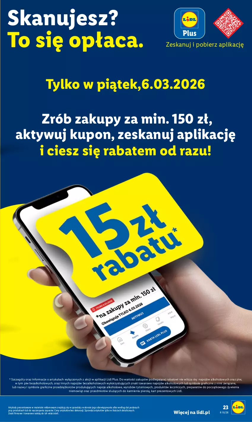Gazetka promocyjna Lidl - GAZETKA - ważna 05.03 do 07.03.2026 - strona 23 - produkty: Gra, Karmi, Napoje, Znicz