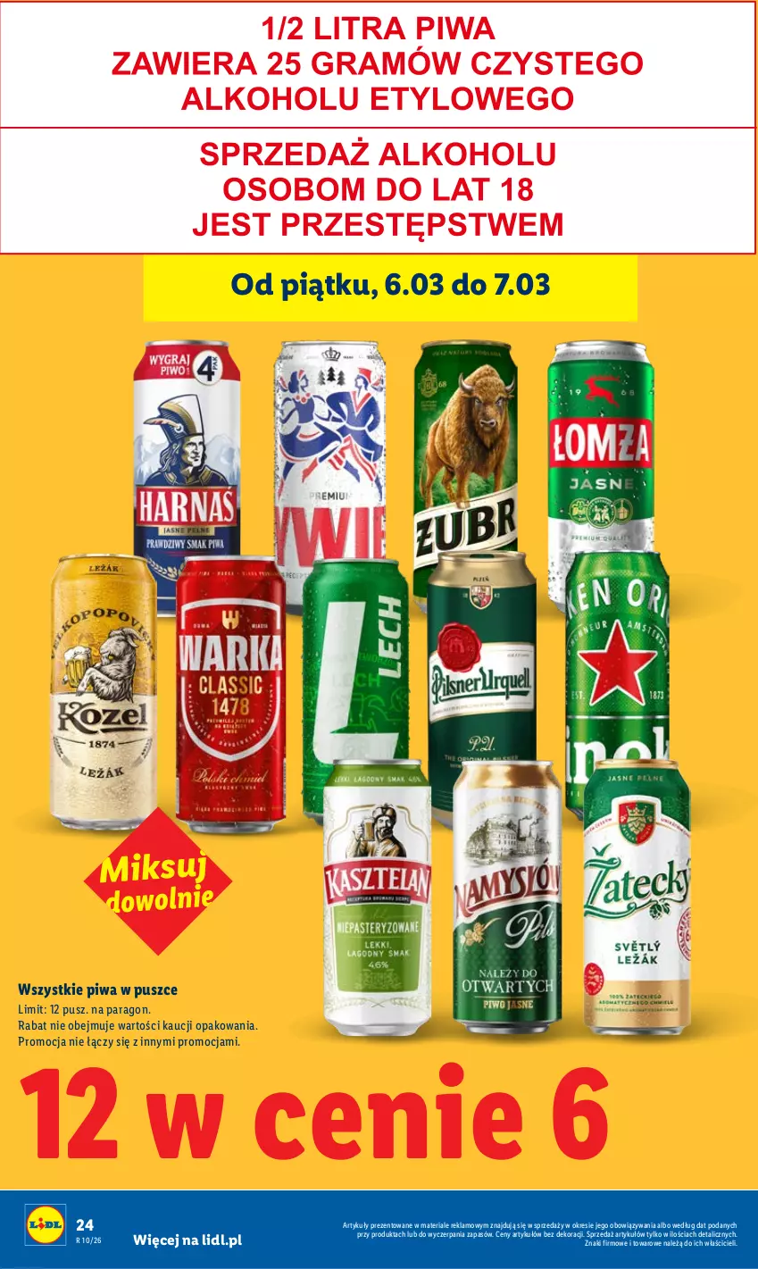 Gazetka promocyjna Lidl - GAZETKA - ważna 05.03 do 07.03.2026 - strona 24 - produkty: Piwa