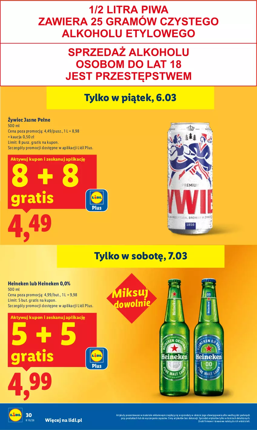 Gazetka promocyjna Lidl - GAZETKA - ważna 05.03 do 07.03.2026 - strona 30 - produkty: Gra, Heineken