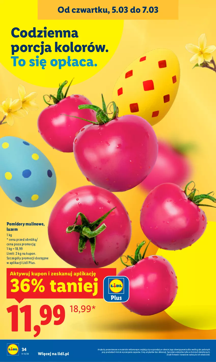 Gazetka promocyjna Lidl - GAZETKA - ważna 05.03 do 07.03.2026 - strona 36 - produkty: Pomidory, Por
