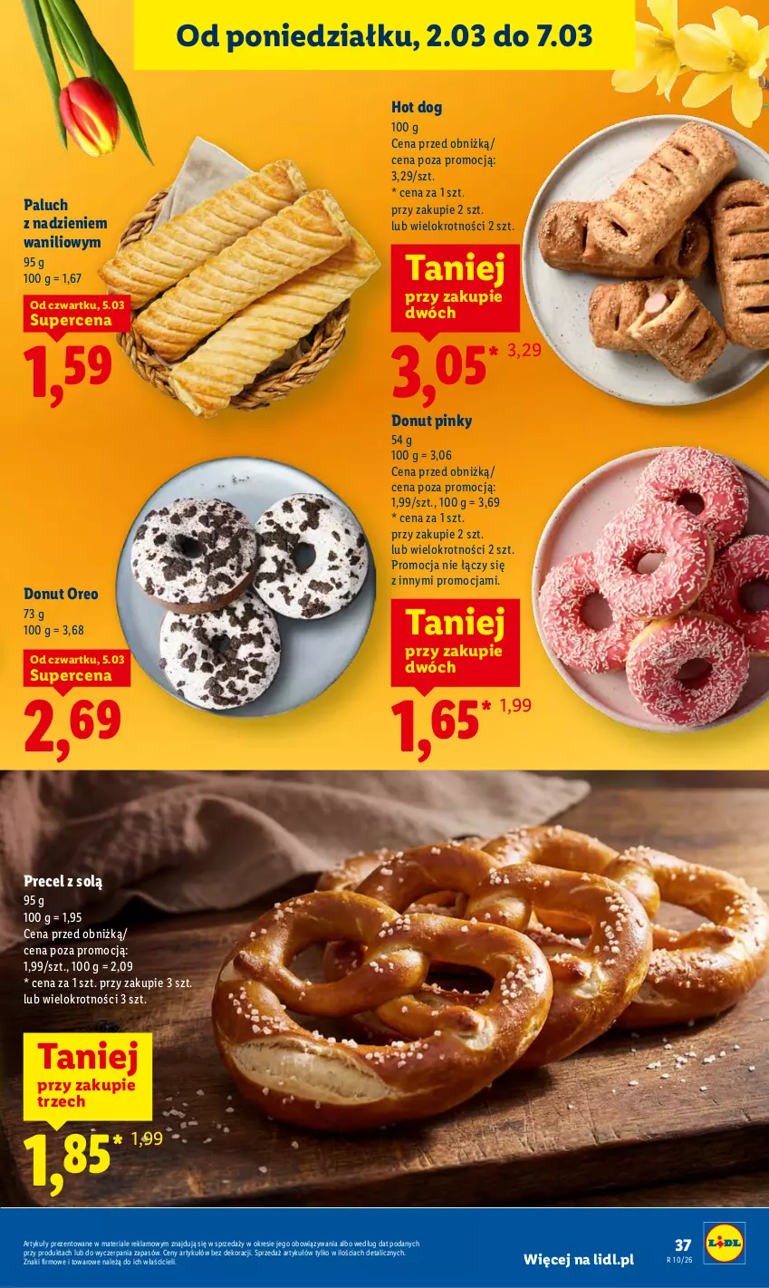 Gazetka promocyjna Lidl - GAZETKA - ważna 05.03 do 07.03.2026 - strona 39 - produkty: Donut, Hot dog, Oreo