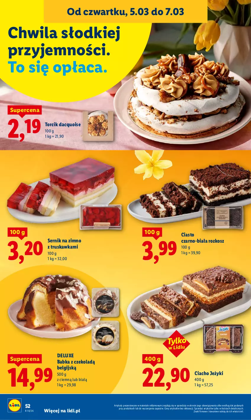 Gazetka promocyjna Lidl - GAZETKA - ważna 05.03 do 07.03.2026 - strona 54 - produkty: Babka, Jeżyki, Kosz, LG, Ser