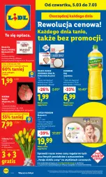 Gazetka promocyjna Lidl - GAZETKA - Gazetka - ważna od 07.03 do 07.03.2026 - strona 1 - produkty: Kujawski, Gra, Szynka wieprzowa, Cukier, Tulipan, Kuchnia, Mlekovita, Szynka, Bukiet, Olej rzepakowy, Masło, Olej, Mleko