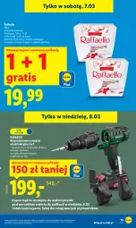 Gazetka promocyjna Lidl - GAZETKA - Gazetka - ważna od 07.03 do 07.03.2026 - strona 15 - produkty: Parkside, Gra, Raffaello, Akumulator, Fa