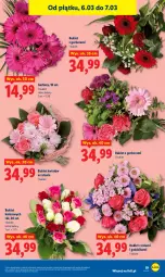Gazetka promocyjna Lidl - GAZETKA - Gazetka - ważna od 07.03 do 07.03.2026 - strona 19 - produkty: Gerber, Róża, Bukiet