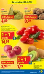 Gazetka promocyjna Lidl - GAZETKA - Gazetka - ważna od 07.03 do 07.03.2026 - strona 35 - produkty: Gra, Kiwi, Ziemniaki, Gruszki, Pomidory, Jabłka