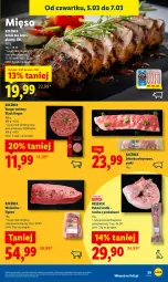 Gazetka promocyjna Lidl - GAZETKA - Gazetka - ważna od 07.03 do 07.03.2026 - strona 41 - produkty: Królik, Tusz, Lack, Burger, Wołowina, Mięso, Schab bez kości
