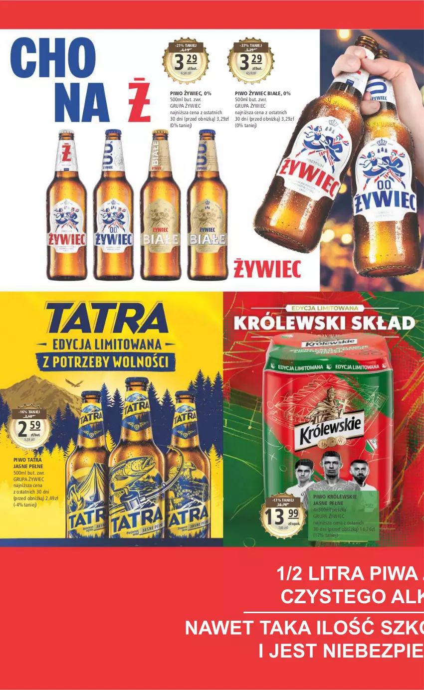 Gazetka promocyjna Arhelan - Gazetka - ważna 03.11 do 12.11.2023 - strona 14 - produkty: Królewski, Piwo, Tatra