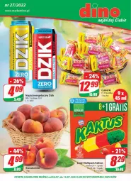 Gazetka promocyjna Dino - Gazetka - Gazetka - ważna od 12.07 do 12.07.2022 - strona 1 - produkty: Sok, JBL, Gra, Napój energetyczny, Cukier, Kaktus, Cukierki, Napój